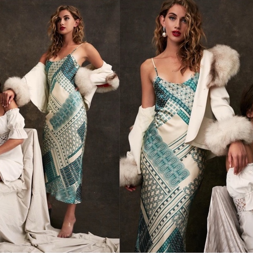 STONE COLD FOX SILK CASPER SLIP DRESS REALISATION PAR FOR LOVE LEMONS CULT GAIA